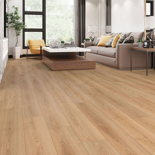 Pavimento laminado Carvalho Cáucaso 709 em tom médio — Série Modern